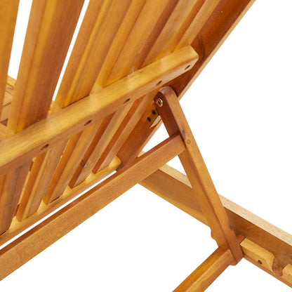 Lettino da sole 2 pcs Marrone Legno di Acacia Massello | homemem39