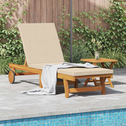 Lettino da sole 2 pcs Marrone Legno di Acacia Massello