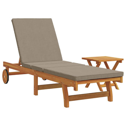 Lettino da sole 2 pcs Marrone Legno di Acacia Massello