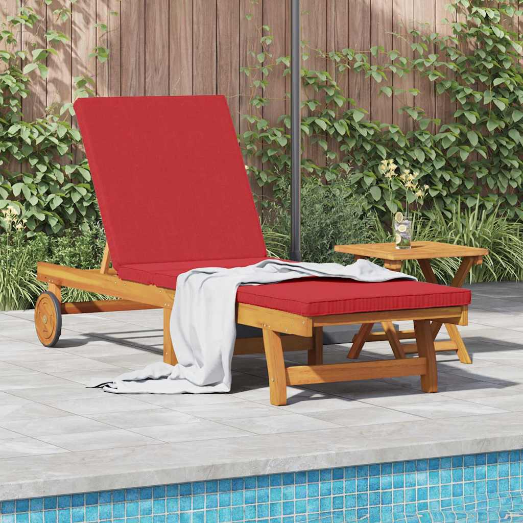 Lettino da sole 2 pcs Marrone Legno di Acacia Massello