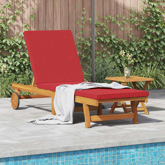 Lettino da sole 2 pcs Marrone Legno di Acacia Massello