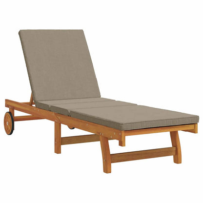 Lettino da sole 3 pcs Marrone Legno di Acacia Massello | homemem39