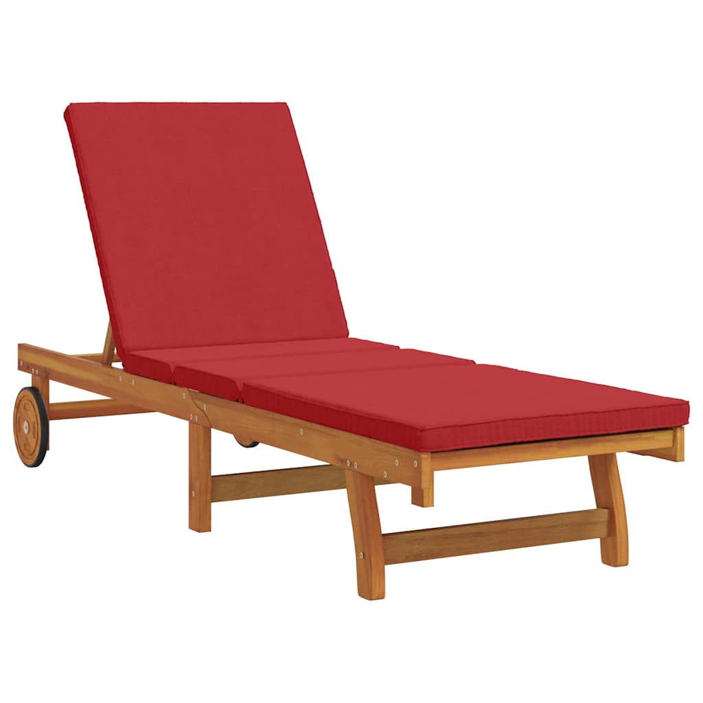 Lettino da sole 3 pcs Marrone Legno di Acacia Massello | homemem39