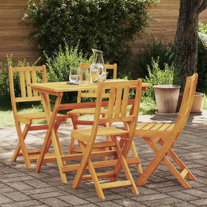 Sedia da Giardino 4 pcs Olio Naturale 40 x 42 x 85 cm