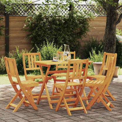 Sedia da Giardino 6 pcs Olio Naturale 40 x 42 x 85 cm