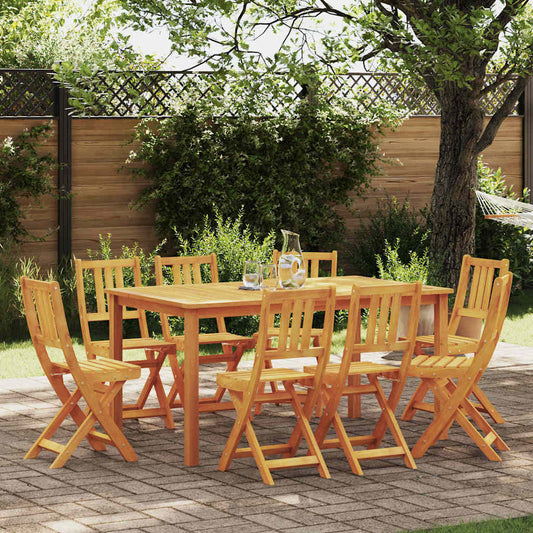 Sedia da Giardino 8 pcs Olio Naturale 40 x 42 x 85 cm