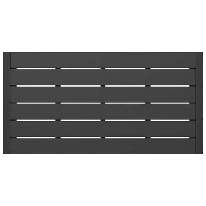 Set da Pranzo per Giardino con cuscino 3 pcs Antracite Acciaio - homemem39