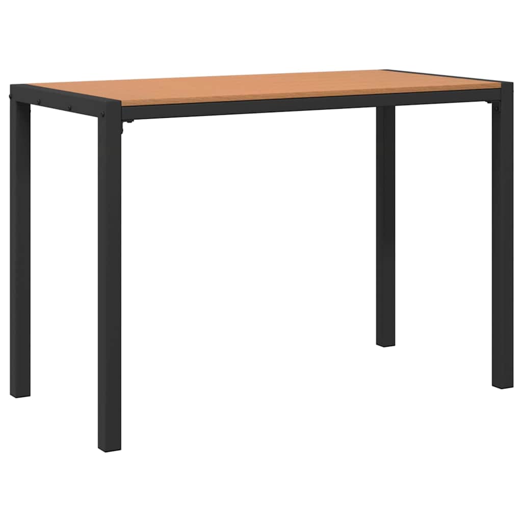 Set da Pranzo per Giardino con cuscino 3 pcs Marrone Acciaio - homemem39