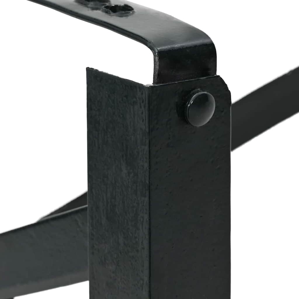 Gamba per Tavolo Birra 2 pcs Nero 39 x 3 x 75 cm | homemem39