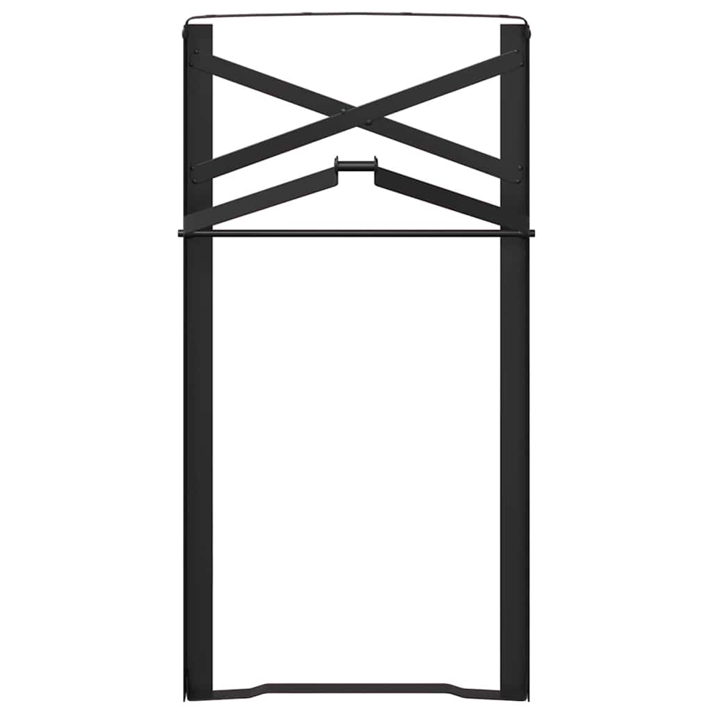 Gamba per Tavolo Birra 2 pcs Nero 39 x 3 x 75 cm | homemem39