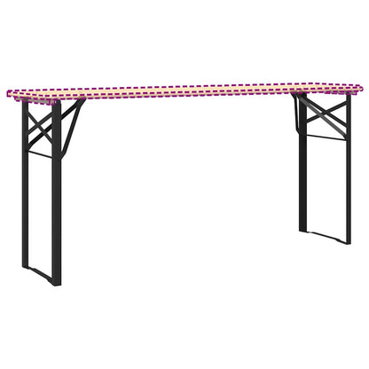 Gamba per Tavolo Birra 2 pcs Nero 39 x 3 x 75 cm | homemem39