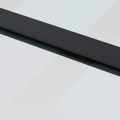 Porta Scorrevole con Ferramenta 102x205 cm Vetro ESG Alluminio | homemem39