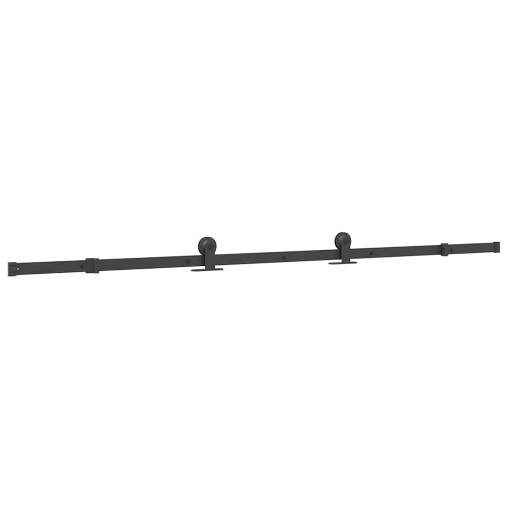 Porta Scorrevole con Ferramenta 90x205cm Vetro ESG Alluminio | homemem39