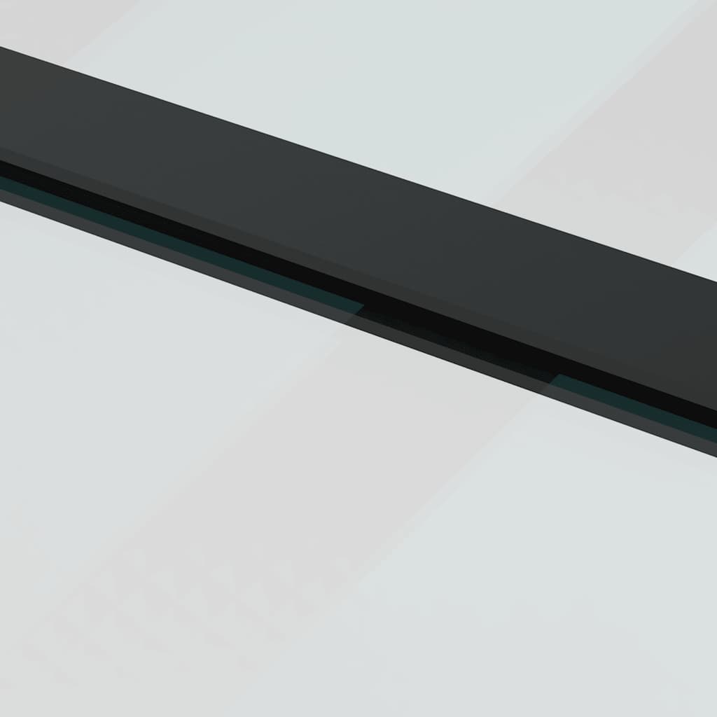 Porta Scorrevole con Ferramenta 76x205cm Vetro ESG Alluminio | homemem39
