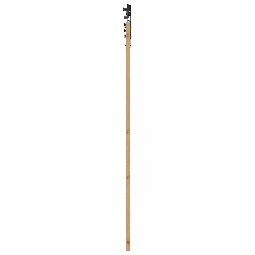 Porta scorrevole ORKDAL Naturale e Nero 73,5 x 198,5 cm | homemem39