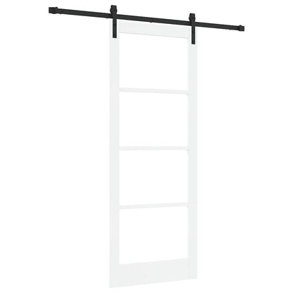 Porta scorrevole ORKDAL Bianco e Nero 83 x 211 cm | homemem39
