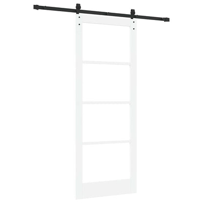 Porta scorrevole ORKDAL Bianco e Nero 83 x 211 cm | homemem39