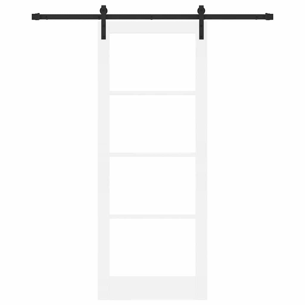 Porta scorrevole ORKDAL Bianco e Nero 83 x 211 cm | homemem39