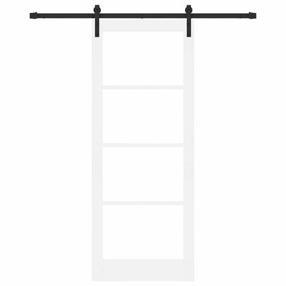 Porta scorrevole ORKDAL Bianco e Nero 83 x 211 cm | homemem39