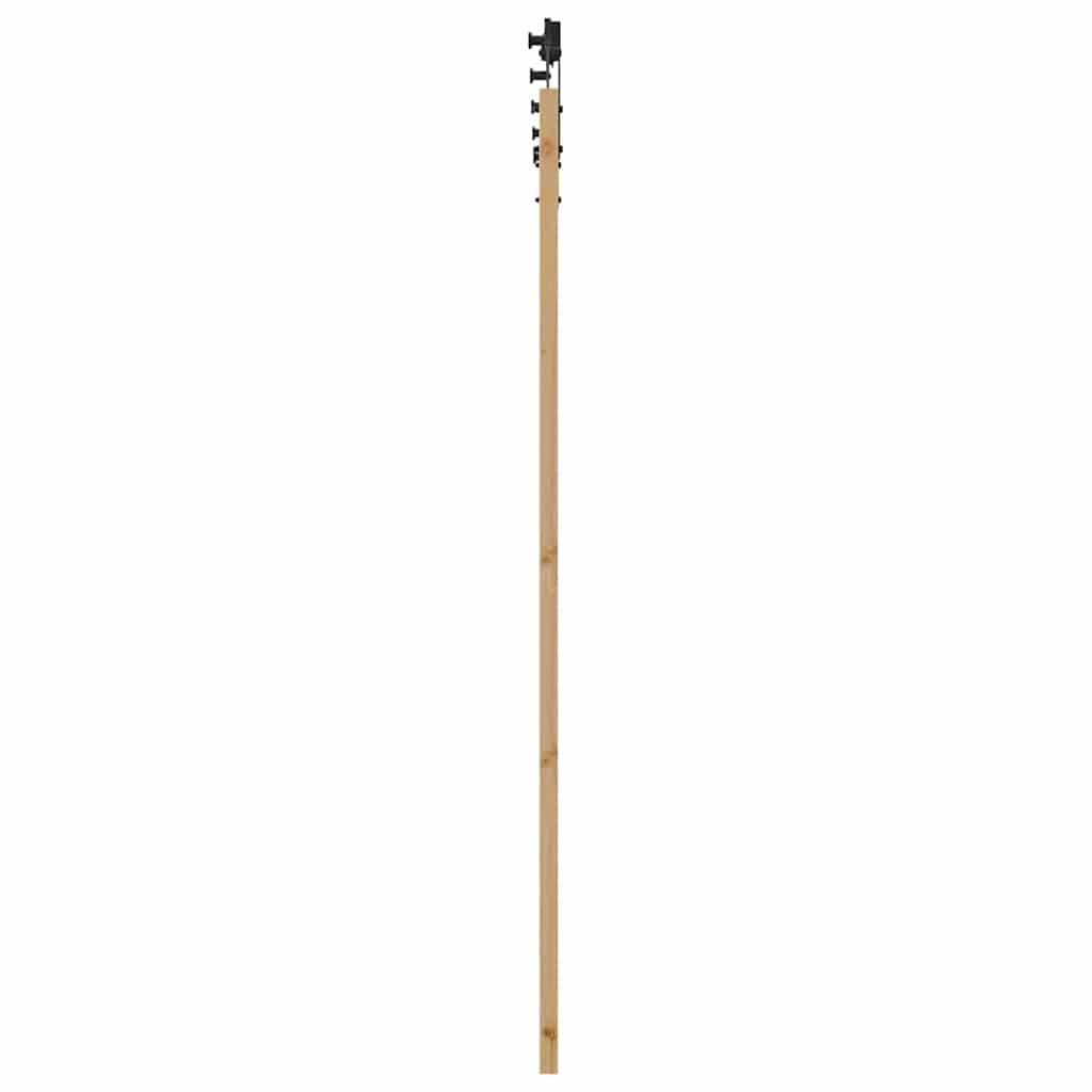 Porta scorrevole ORKDAL Naturale e Nero 93 x 202 cm | homemem39