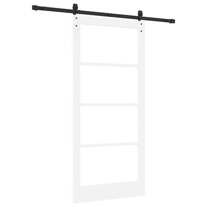 Porta scorrevole ORKDAL Bianco e Nero 93 x 202 cm | homemem39
