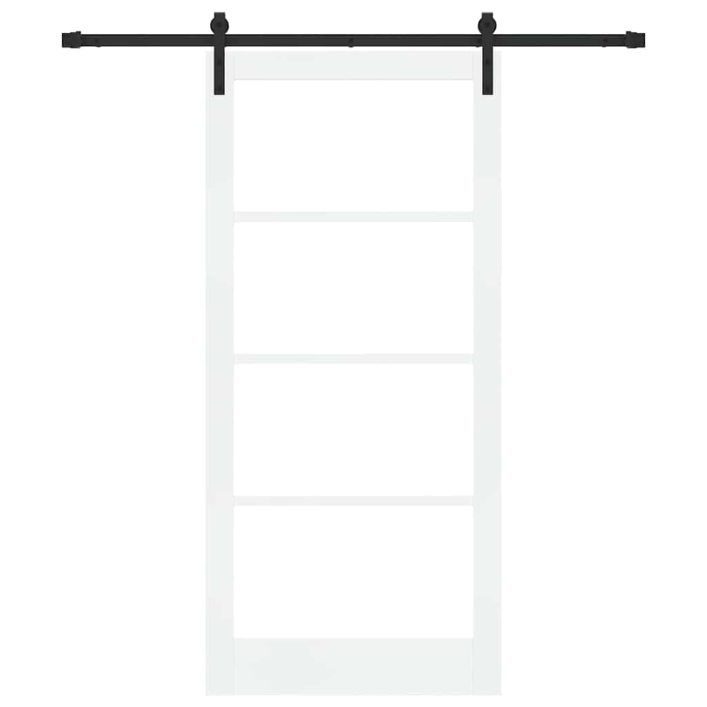 Porta scorrevole ORKDAL Bianco e Nero 93 x 202 cm | homemem39