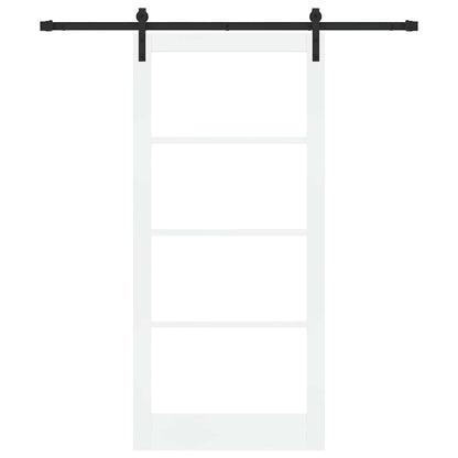 Porta scorrevole ORKDAL Bianco e Nero 93 x 202 cm | homemem39