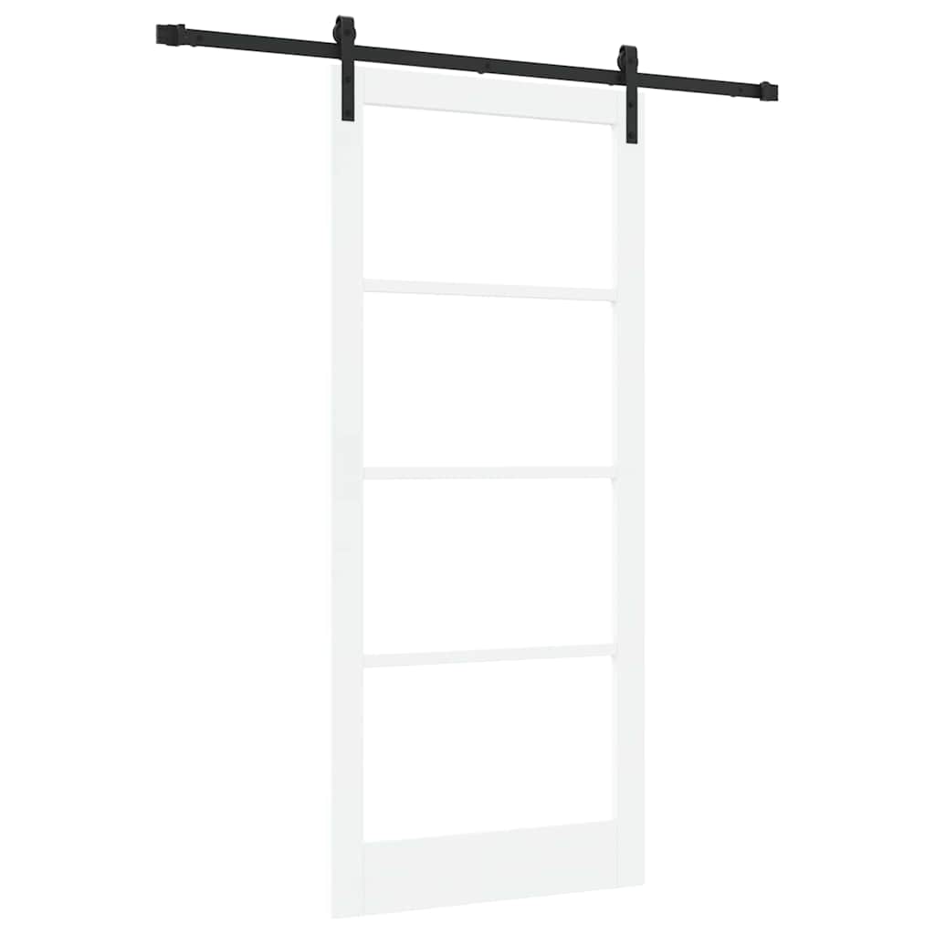 Porta scorrevole ORKDAL Bianco e Nero 93 x 211 cm | homemem39