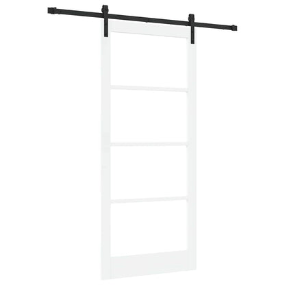 Porta scorrevole ORKDAL Bianco e Nero 93 x 211 cm | homemem39