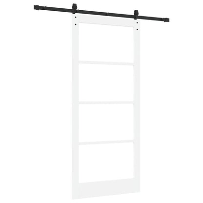 Porta scorrevole ORKDAL Bianco e Nero 93 x 211 cm | homemem39