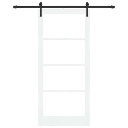 Porta scorrevole ORKDAL Bianco e Nero 93 x 211 cm | homemem39