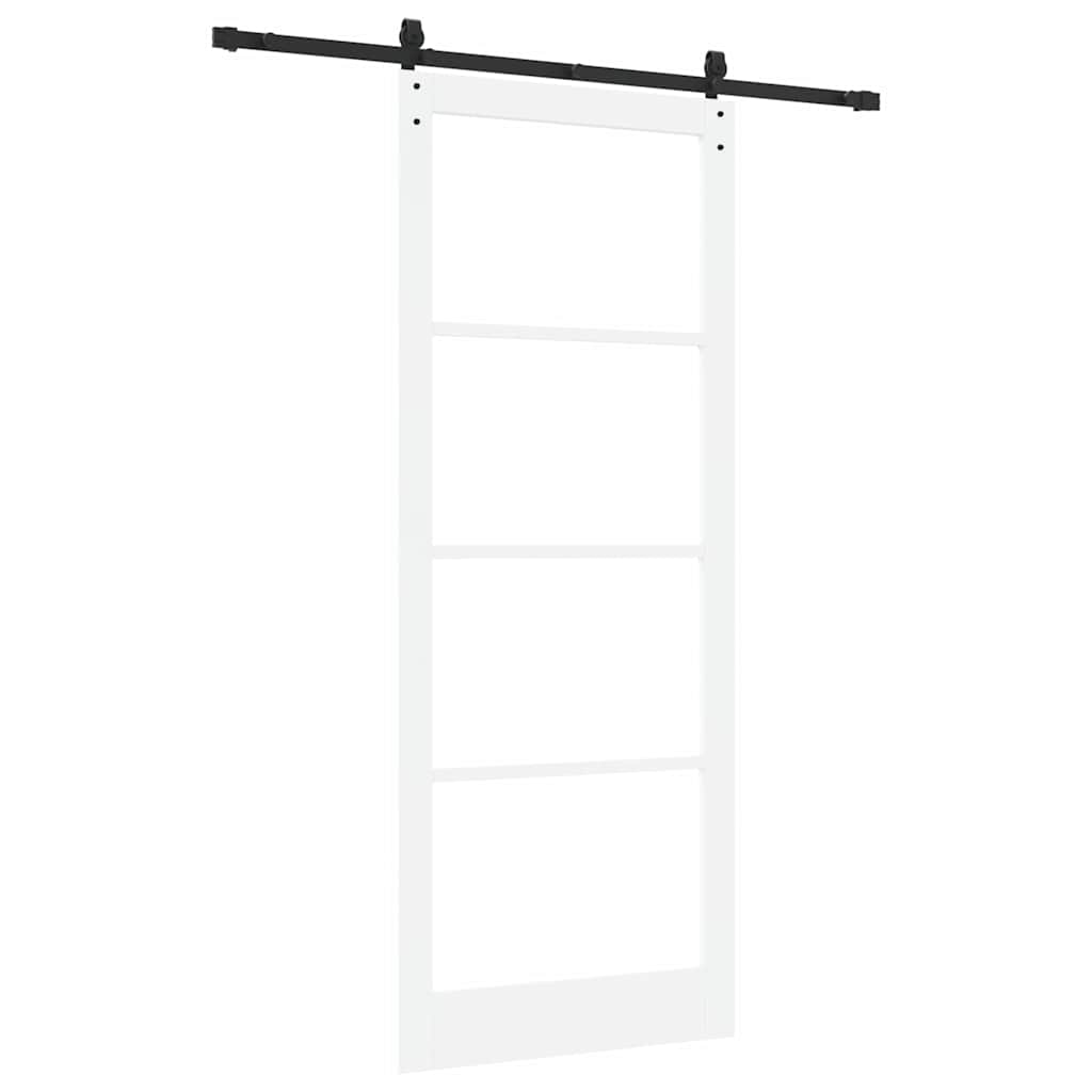 Porta scorrevole ORKDAL Bianco e Nero 93 x 232 cm | homemem39