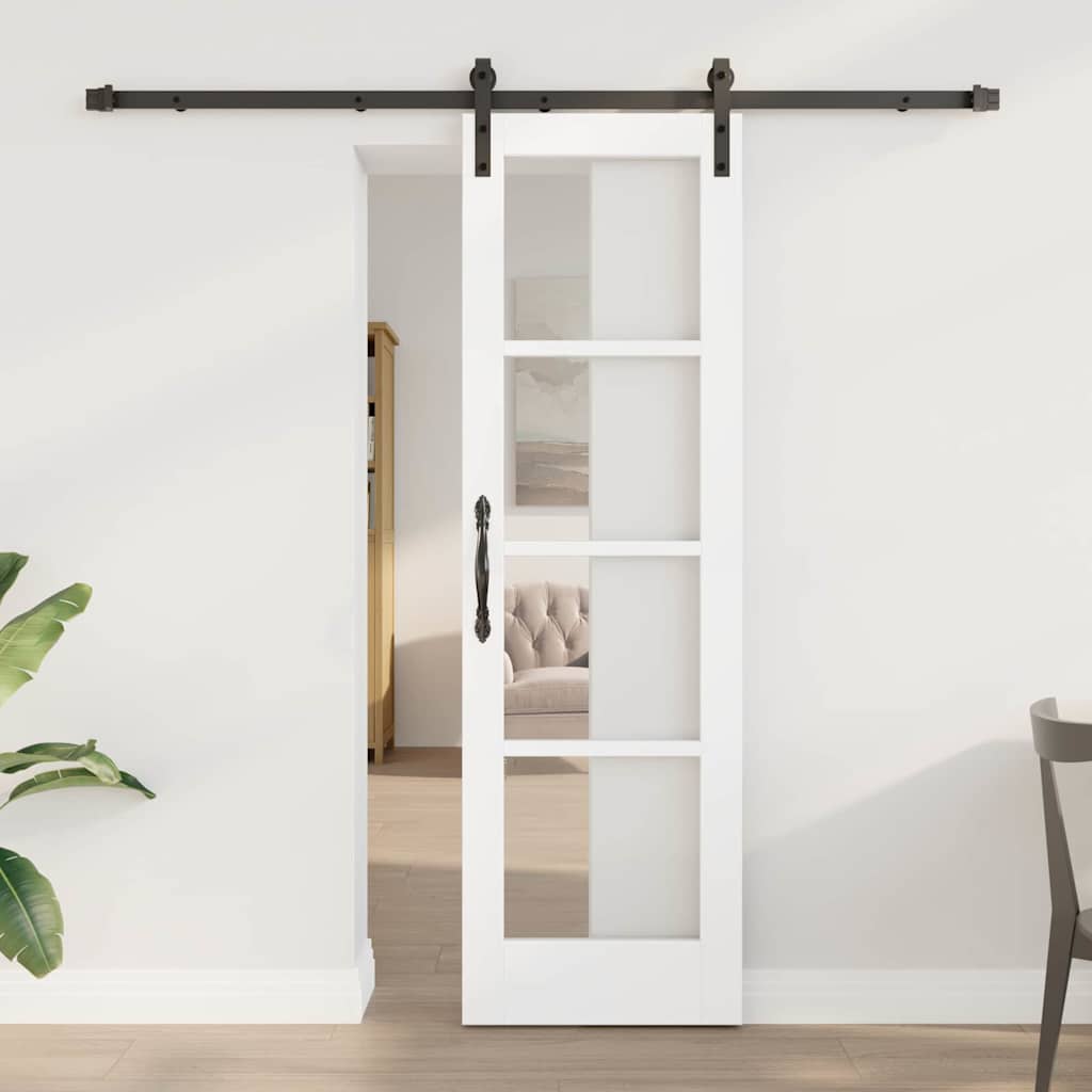 Porta scorrevole ORKDAL Bianco e Nero 61 x 198,5 cm | homemem39
