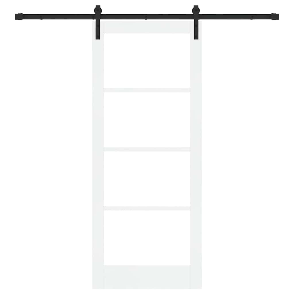 Porta scorrevole ORKDAL Bianco e Nero 83 x 202 cm | homemem39