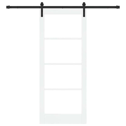 Porta scorrevole ORKDAL Bianco e Nero 83 x 202 cm | homemem39