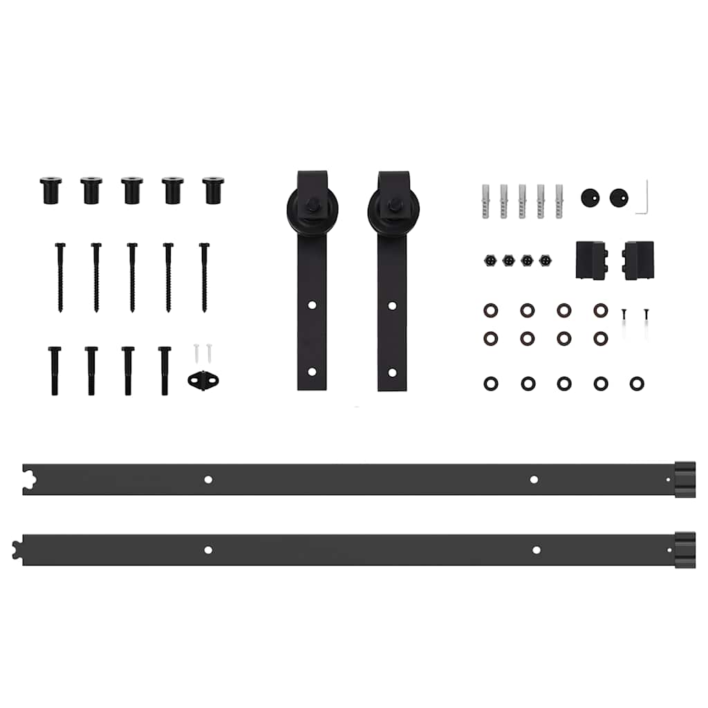 Porta scorrevole ORKDAL Bianco e Nero 83 x 211 cm | homemem39