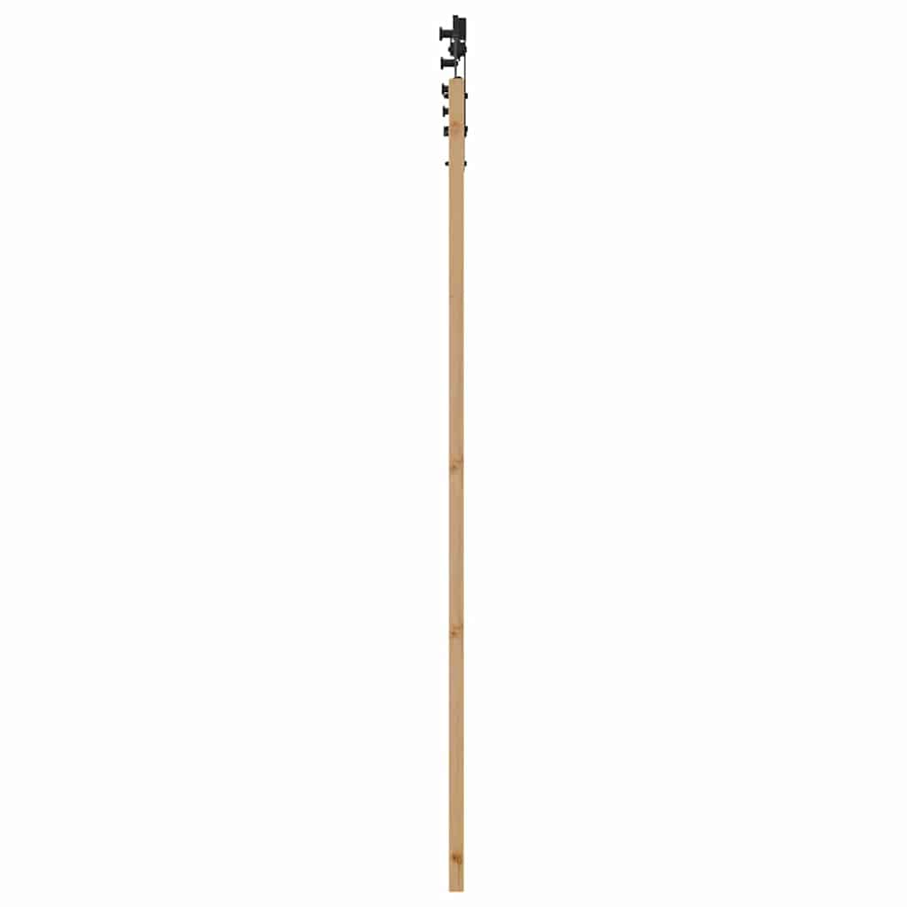 Porta scorrevole ORKDAL Naturale e Nero 93 x 202 cm | homemem39