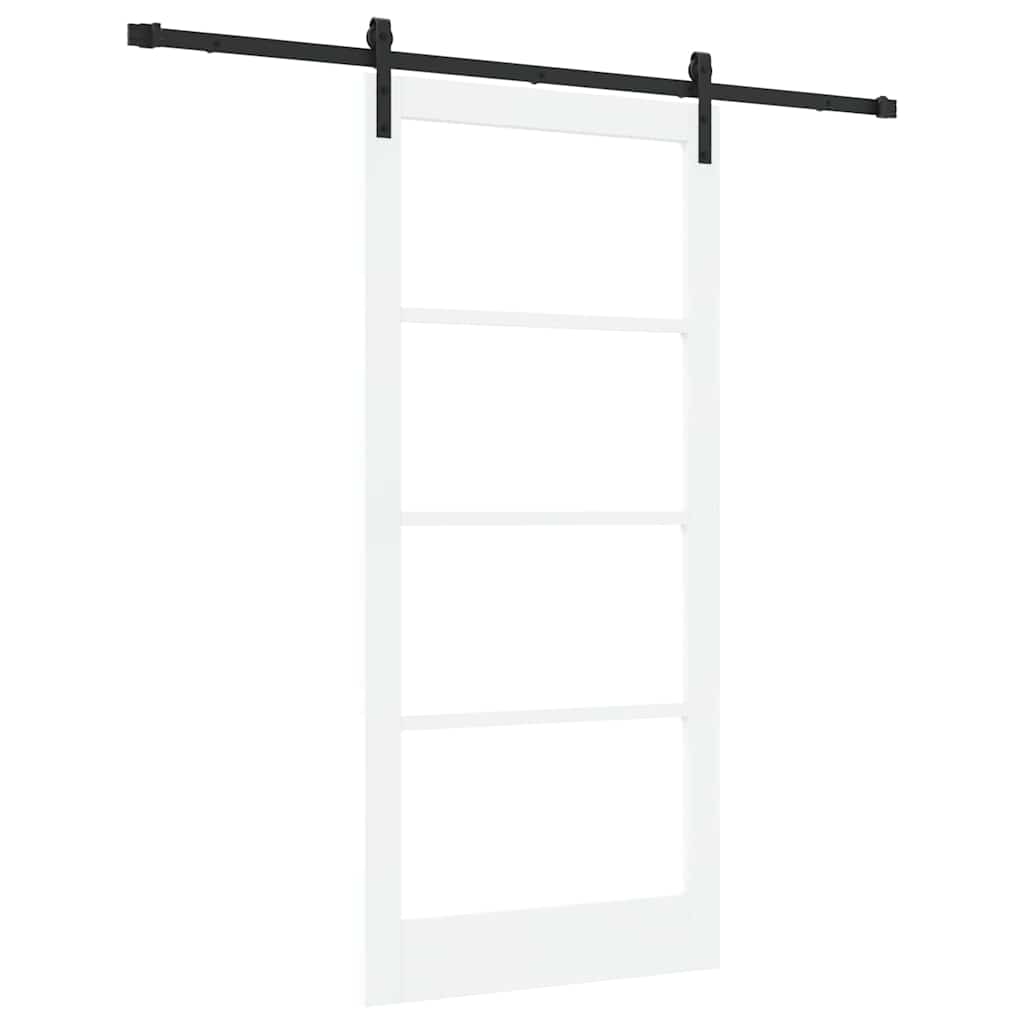 Porta scorrevole ORKDAL Bianco e Nero 93 x 202 cm | homemem39