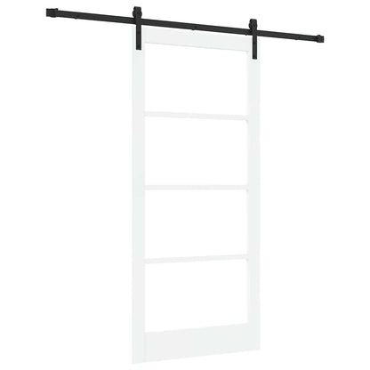 Porta scorrevole ORKDAL Bianco e Nero 93 x 202 cm | homemem39