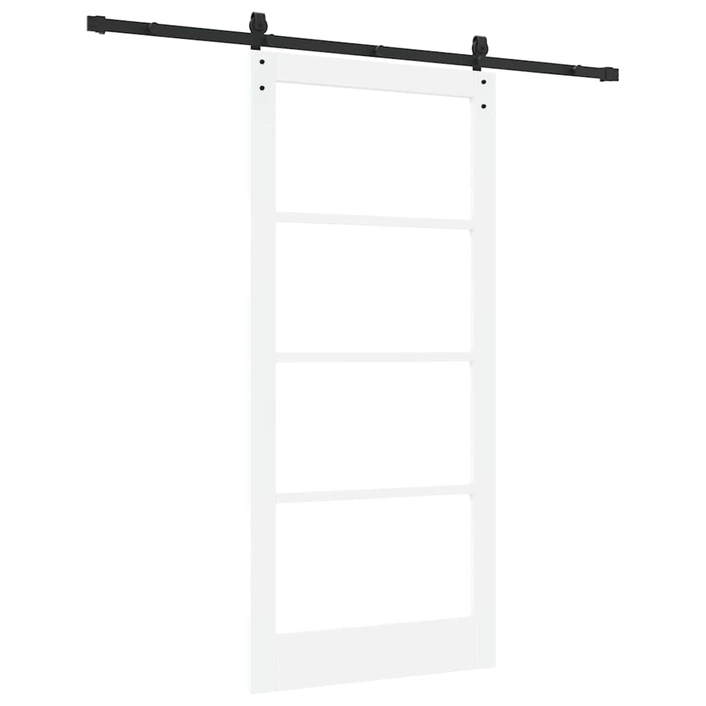 Porta scorrevole ORKDAL Bianco e Nero 93 x 202 cm | homemem39