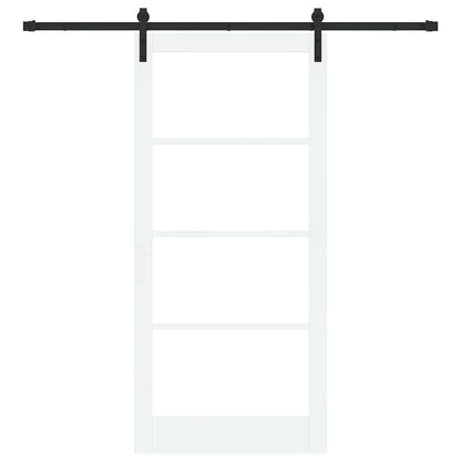 Porta scorrevole ORKDAL Bianco e Nero 93 x 202 cm | homemem39