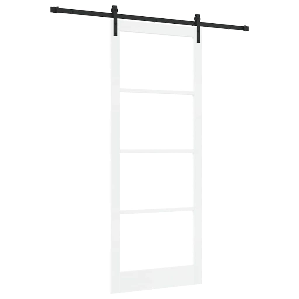 Porta scorrevole ORKDAL Bianco e Nero 93 x 232 cm | homemem39