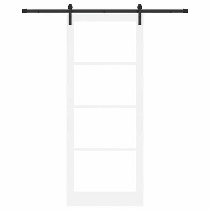Porta scorrevole ORKDAL Bianco e Nero 93 x 232 cm | homemem39