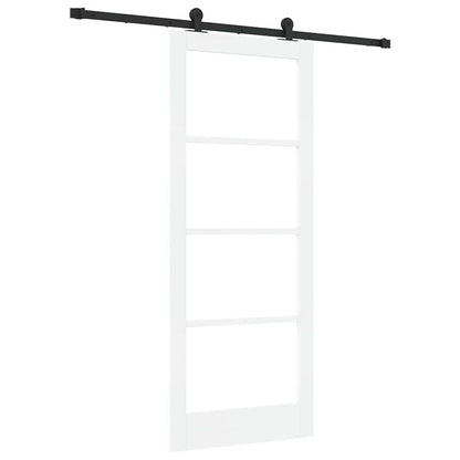 Porta scorrevole ORKDAL Bianco e Nero 83 x 202 cm | homemem39