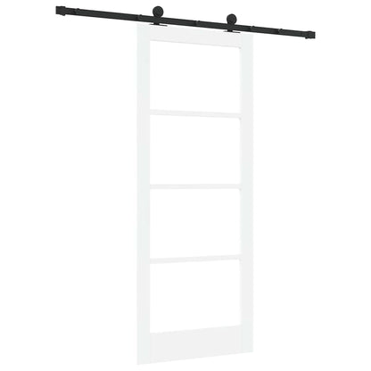 Porta scorrevole ORKDAL Bianco e Nero 83 x 202 cm | homemem39