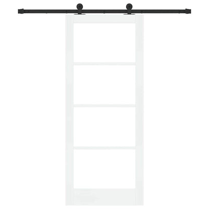 Porta scorrevole ORKDAL Bianco e Nero 83 x 202 cm | homemem39