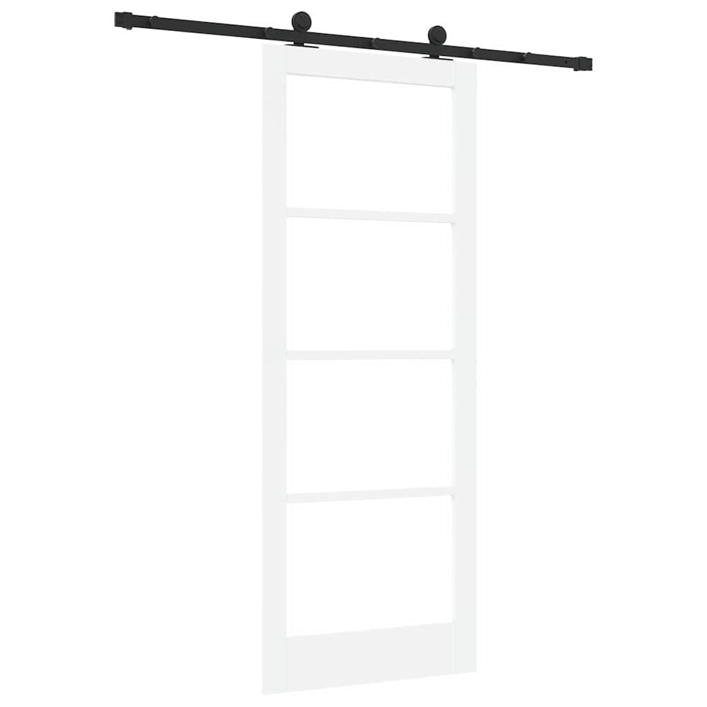 Porta scorrevole ORKDAL Bianco e Nero 83 x 211 cm | homemem39