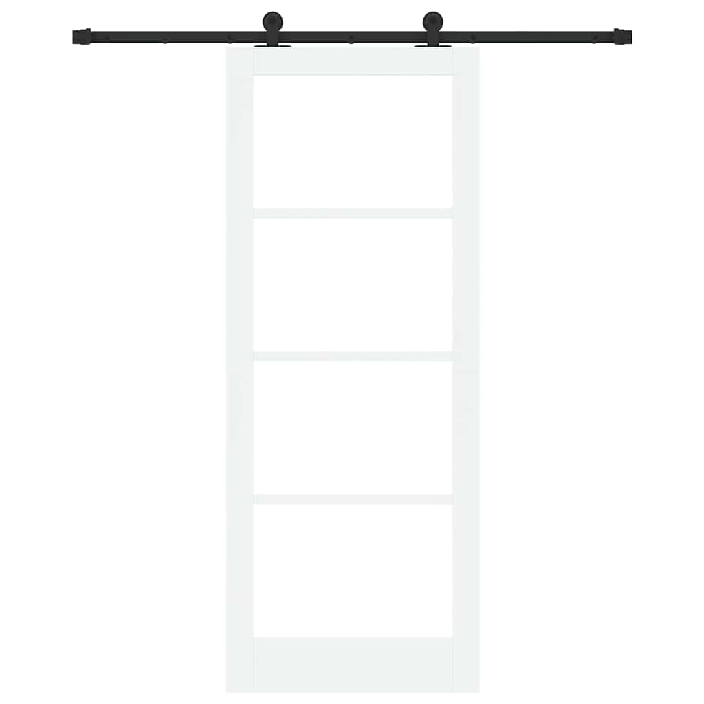 Porta scorrevole ORKDAL Bianco e Nero 83 x 211 cm | homemem39