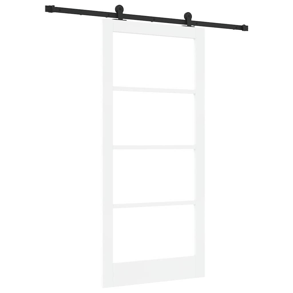 Porta scorrevole ORKDAL Bianco e Nero 93 x 202 cm | homemem39