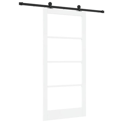 Porta scorrevole ORKDAL Bianco e Nero 93 x 202 cm | homemem39